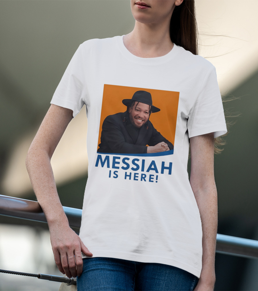 Jalen Brunson Nissim Black New York Knicks Messiah Is Here T-Shirt