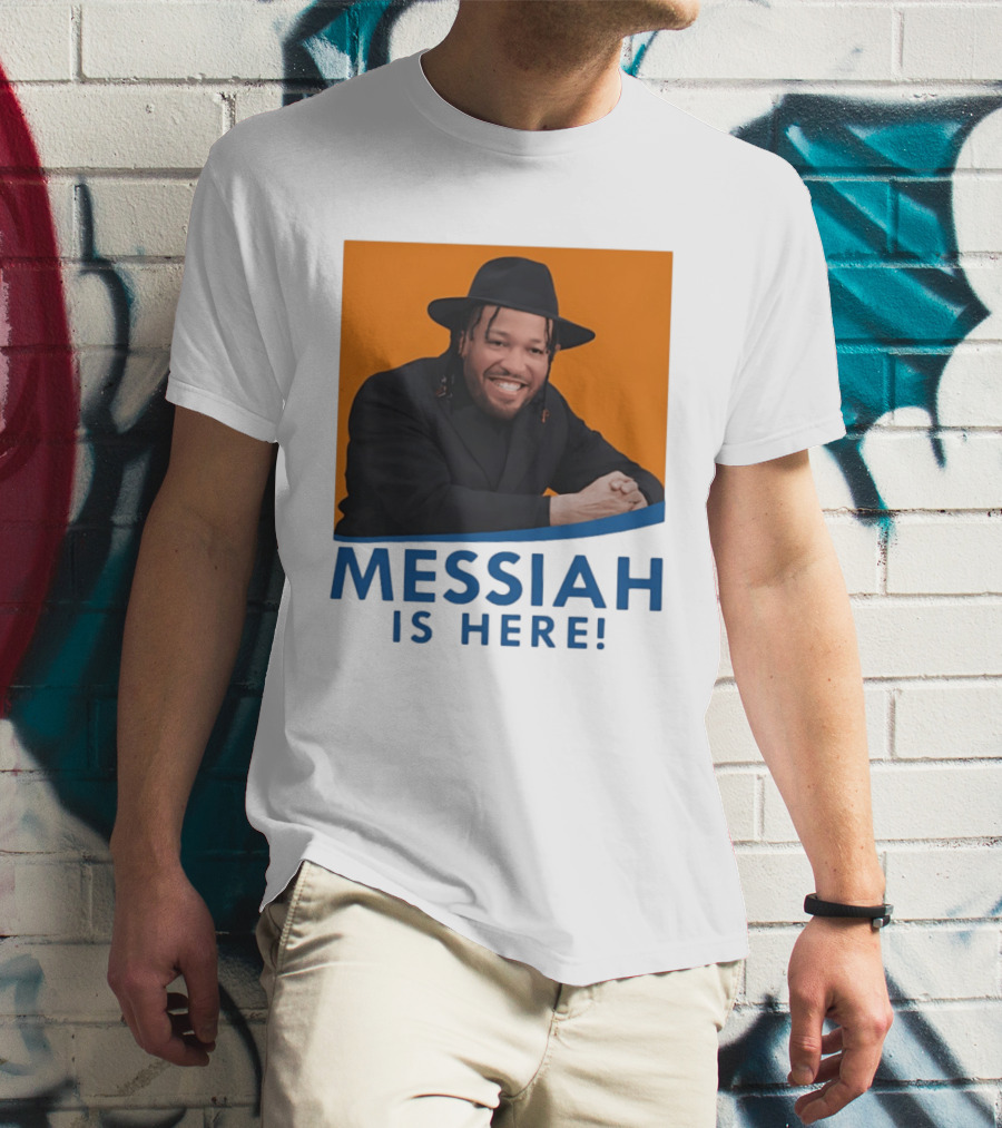 Jalen Brunson Nissim Black New York Knicks Messiah Is Here T-Shirt