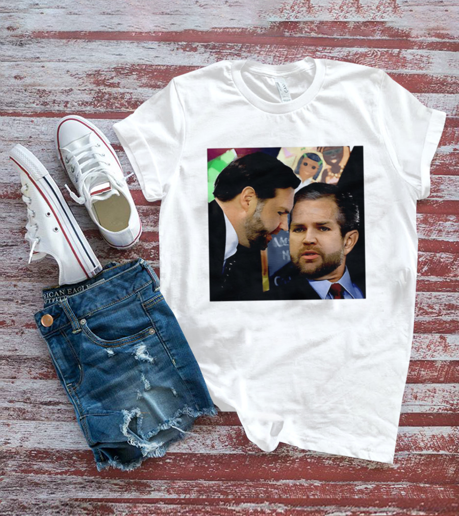 JD Vance And Jerry Falwell Jr Whispering In The American T-Shirt