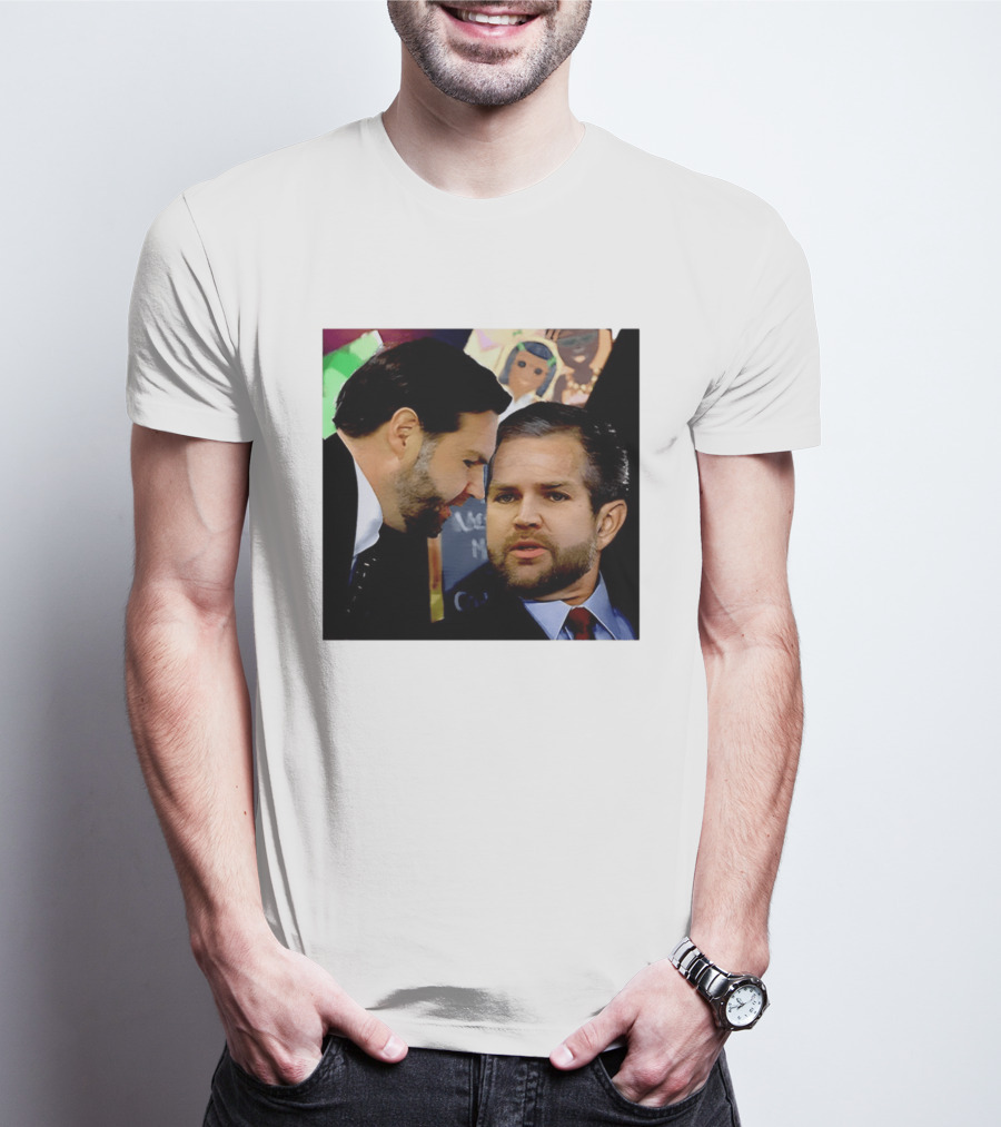 JD Vance And Jerry Falwell Jr Whispering In The American T-Shirt