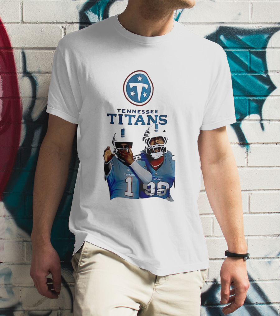 Tennessee Titans Step Brothers Kyler Murray Jeffery Simmons T-Shirt