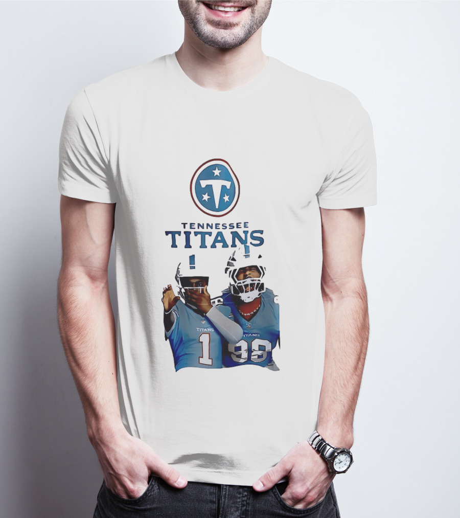 Tennessee Titans Step Brothers Kyler Murray Jeffery Simmons T-Shirt