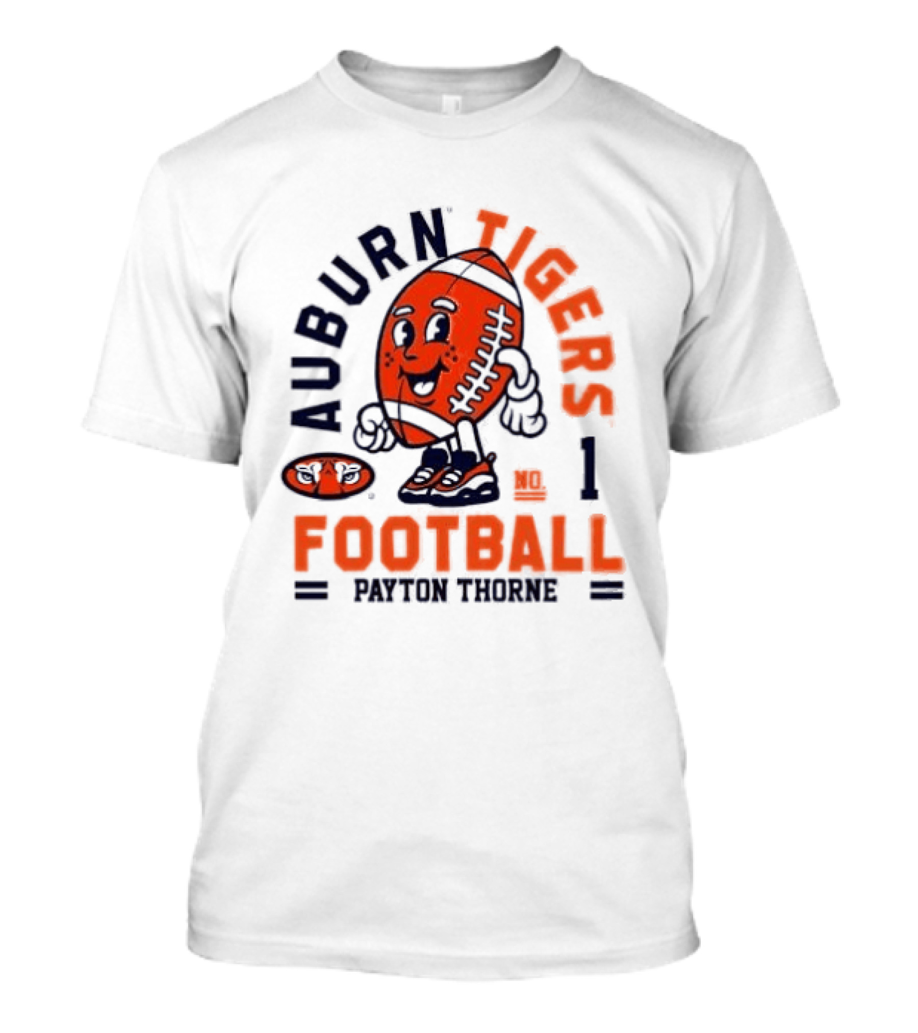 Auburn Tigers Football Payton Thorne Number 1 T-Shirt
