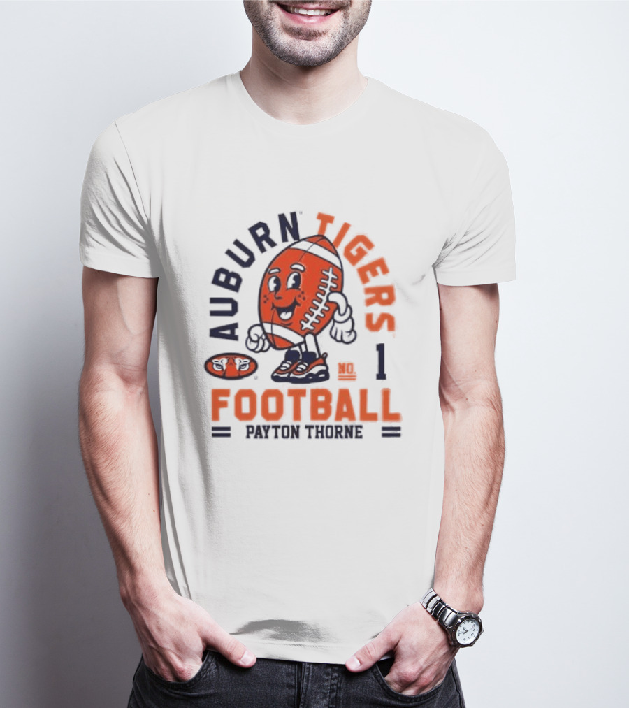 Auburn Tigers Football Payton Thorne Number 1 T-Shirt