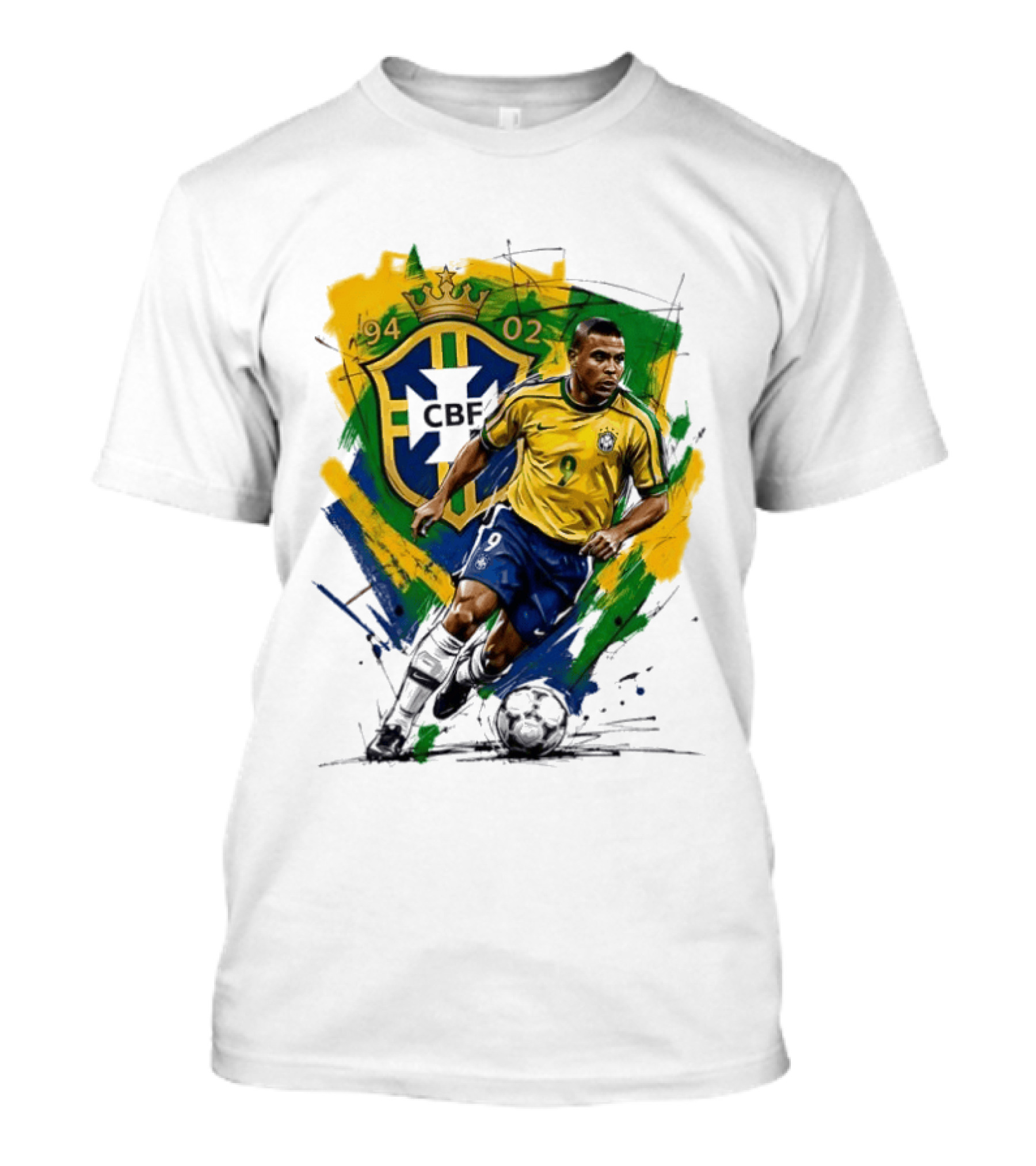 Ronaldo Nazario Brazil 1994 2002 CBF World Cup Legends T-Shirt