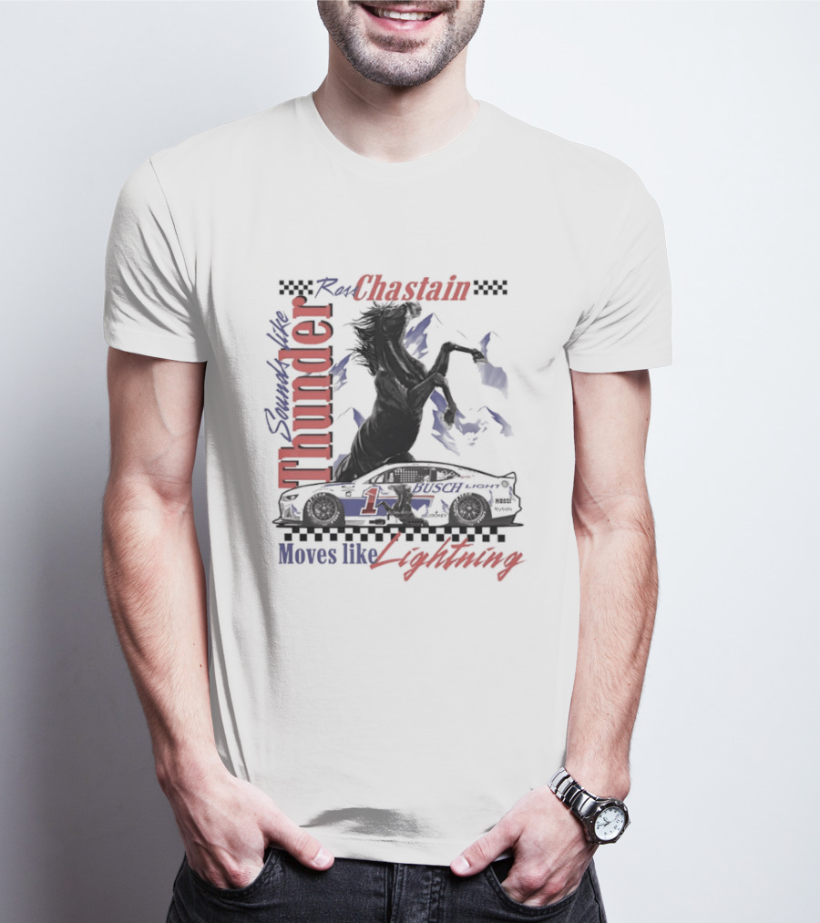 Ross Chastain Thunder Lightning Trackhouse Racing NASCAR T-Shirt