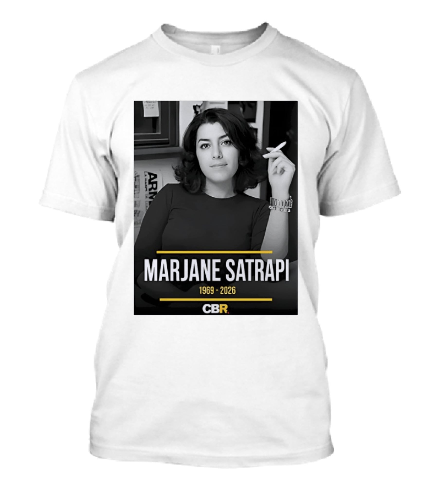 Marjane Satrapi 1969 2026 CBR Memorial T-Shirt