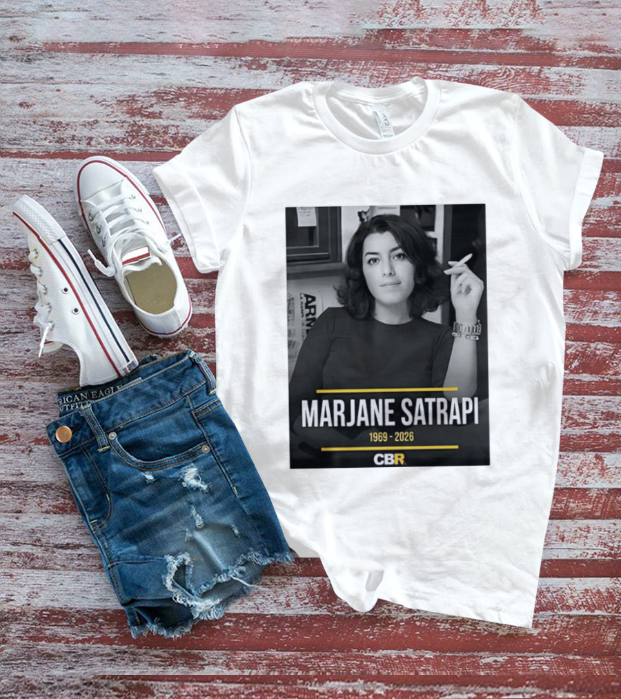 Marjane Satrapi 1969 2026 CBR Memorial T-Shirt