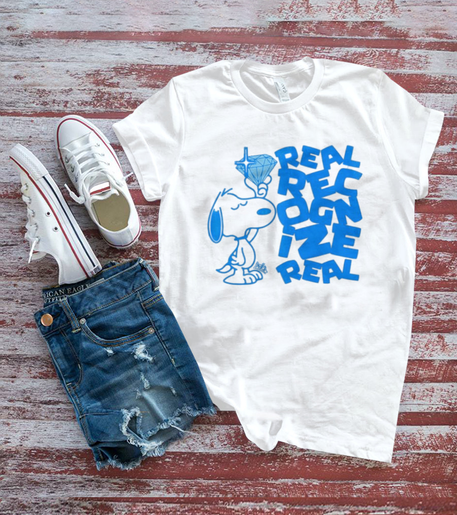 Snoopy Peanuts Real Recognize Real Diamond T-Shirt