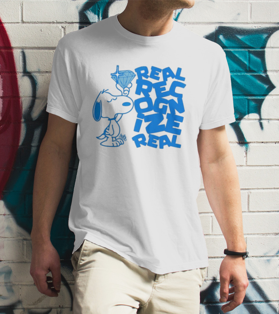 Snoopy Peanuts Real Recognize Real Diamond T-Shirt