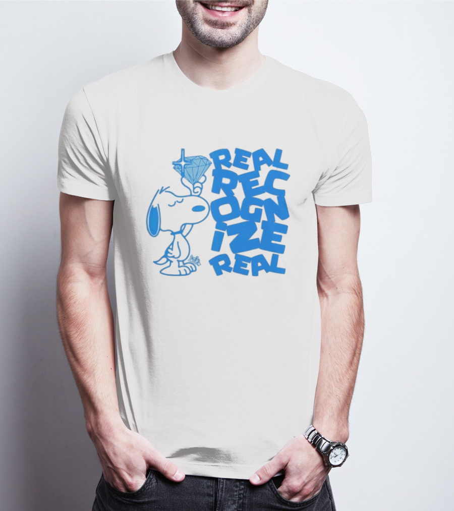 Snoopy Peanuts Real Recognize Real Diamond T-Shirt