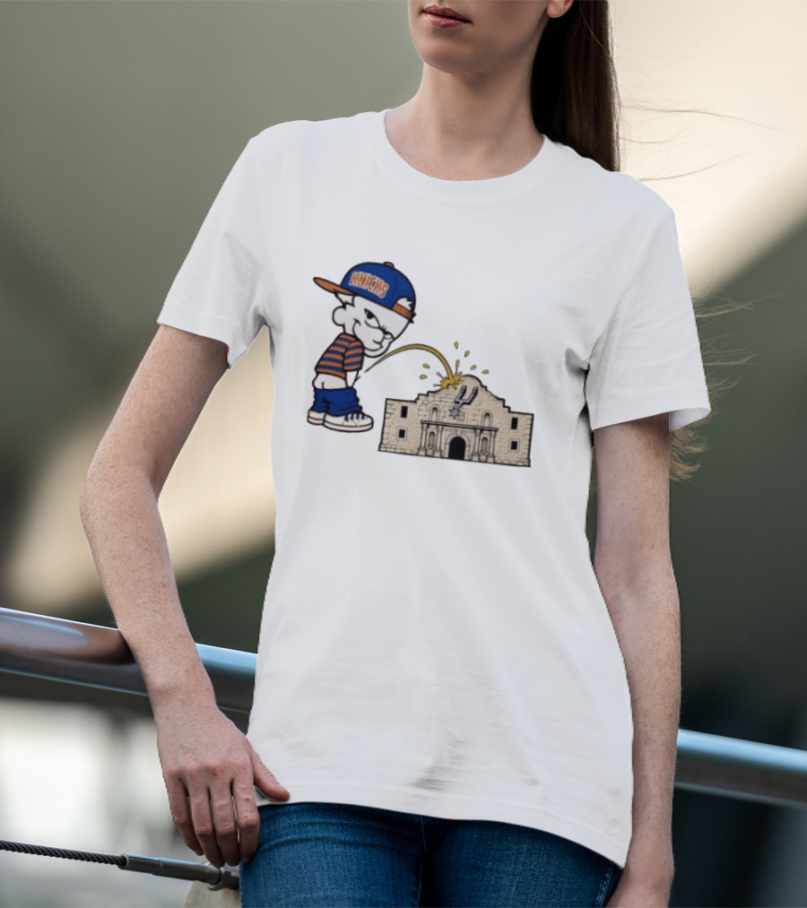 New York Knicks Pissing On San Antonio Spurs The Alamo NBA Rivalry T-Shirt