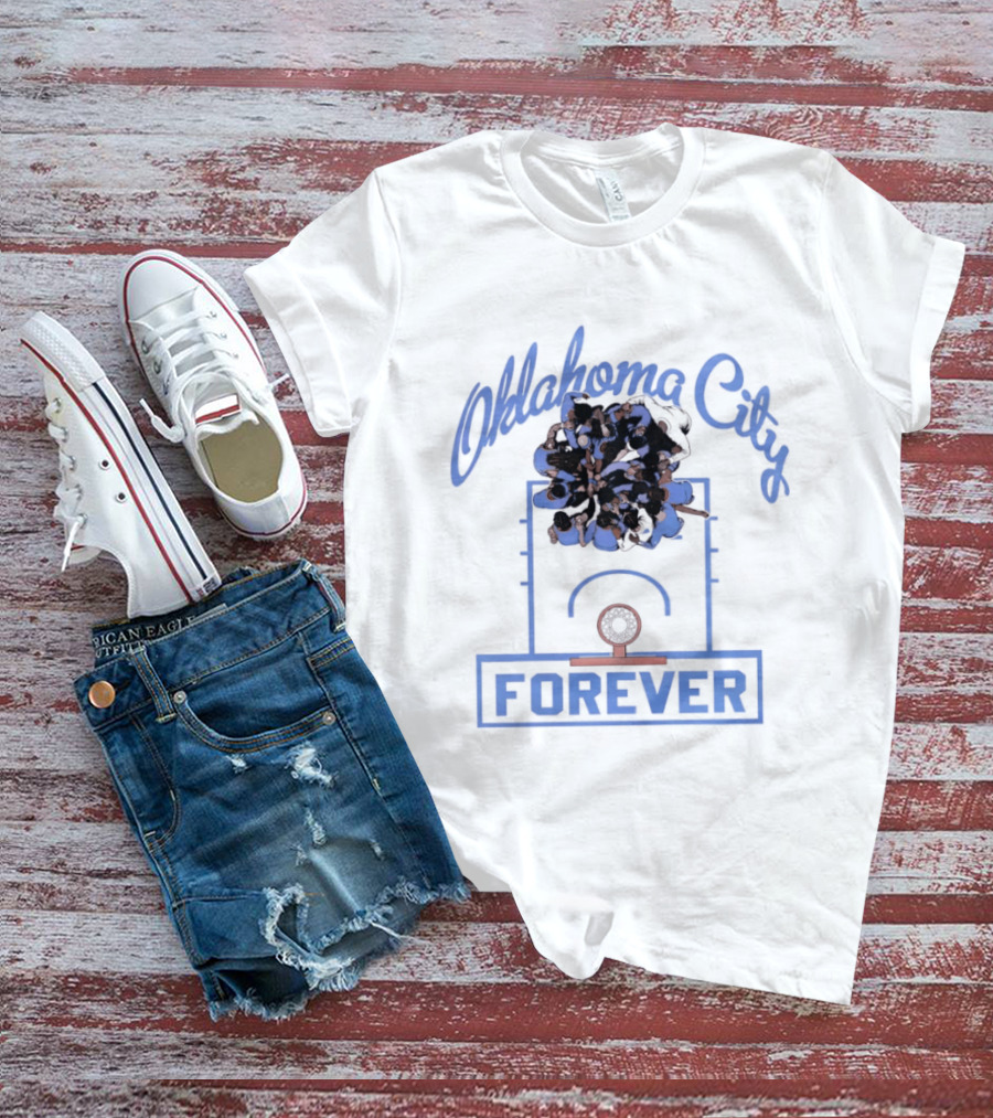 Oklahoma City Thunder Basketball Team Forever Player Huddle T-Shirt