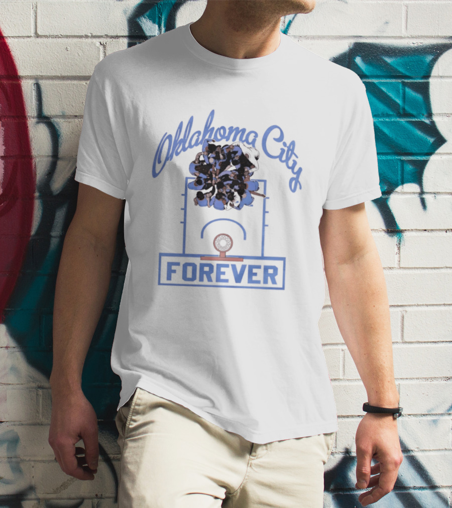 Oklahoma City Thunder Basketball Team Forever Player Huddle T-Shirt