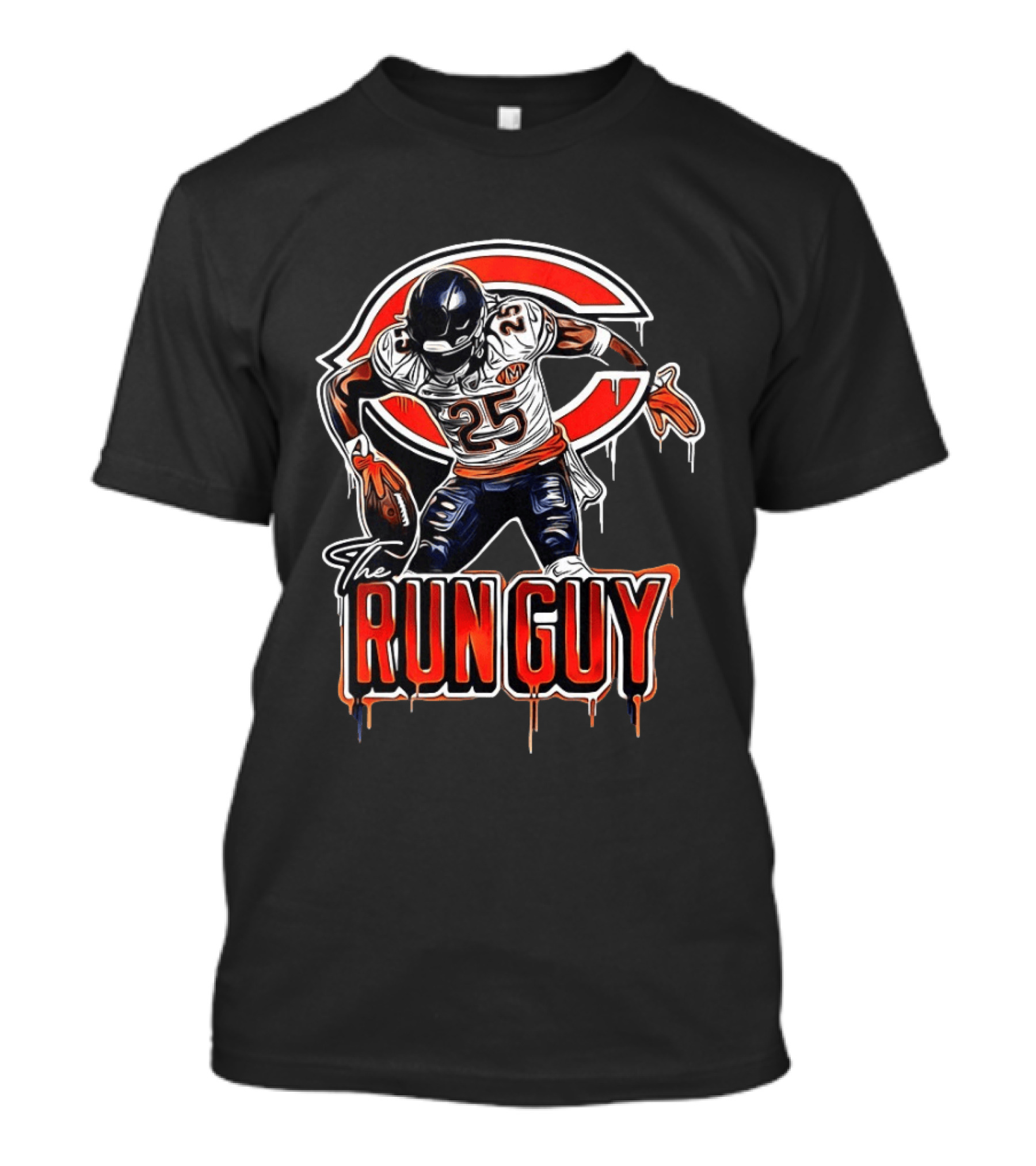 Chicago Bears 25 The Run Guy Travis Homer T-Shirt