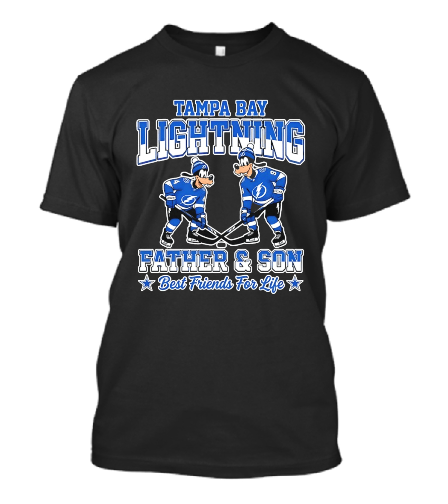 Tampa Bay Lightning Goofy Father And Son Best Friends For Life T-Shirt