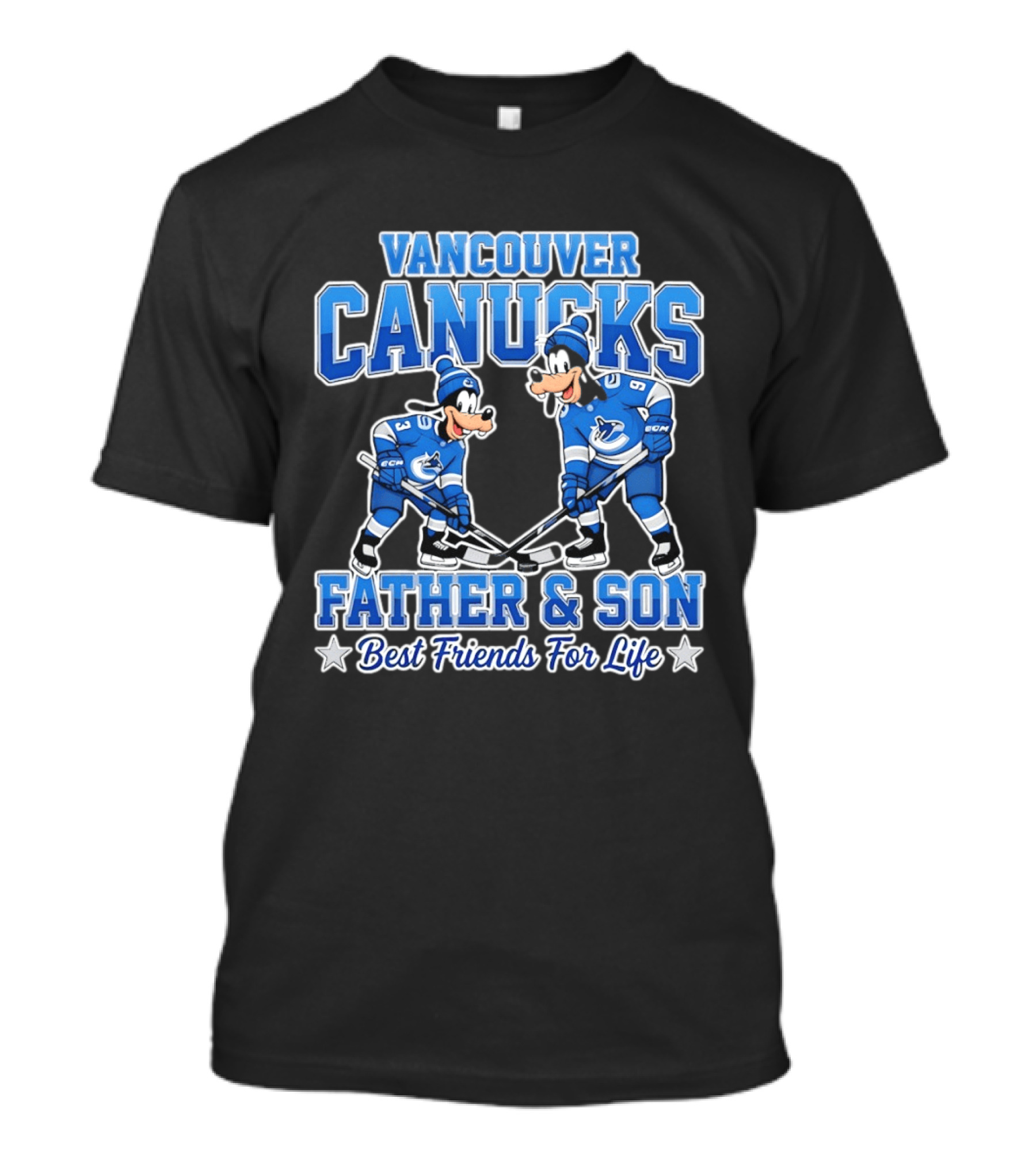 Vancouver Canucks Goofy Father And Son Best Friends For Life T-Shirt