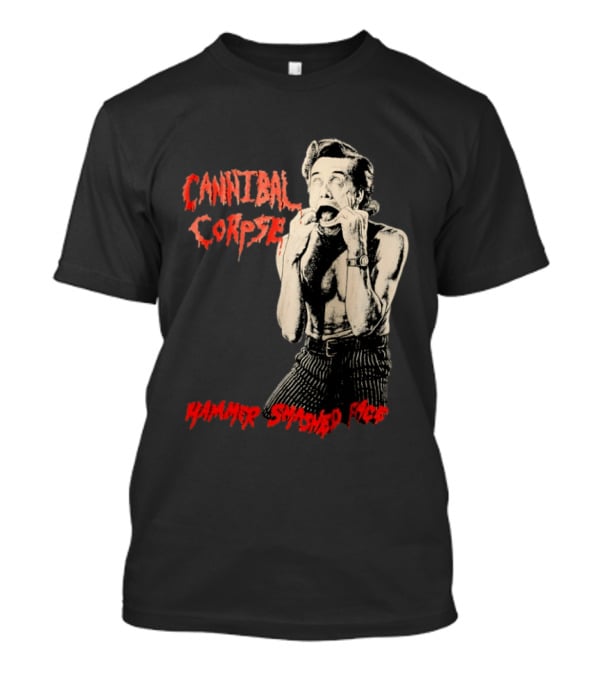 Cannibal Corpse Hammer Smashed Face Jim Carrey Ace Ventura Metal Music Band T-Shirt