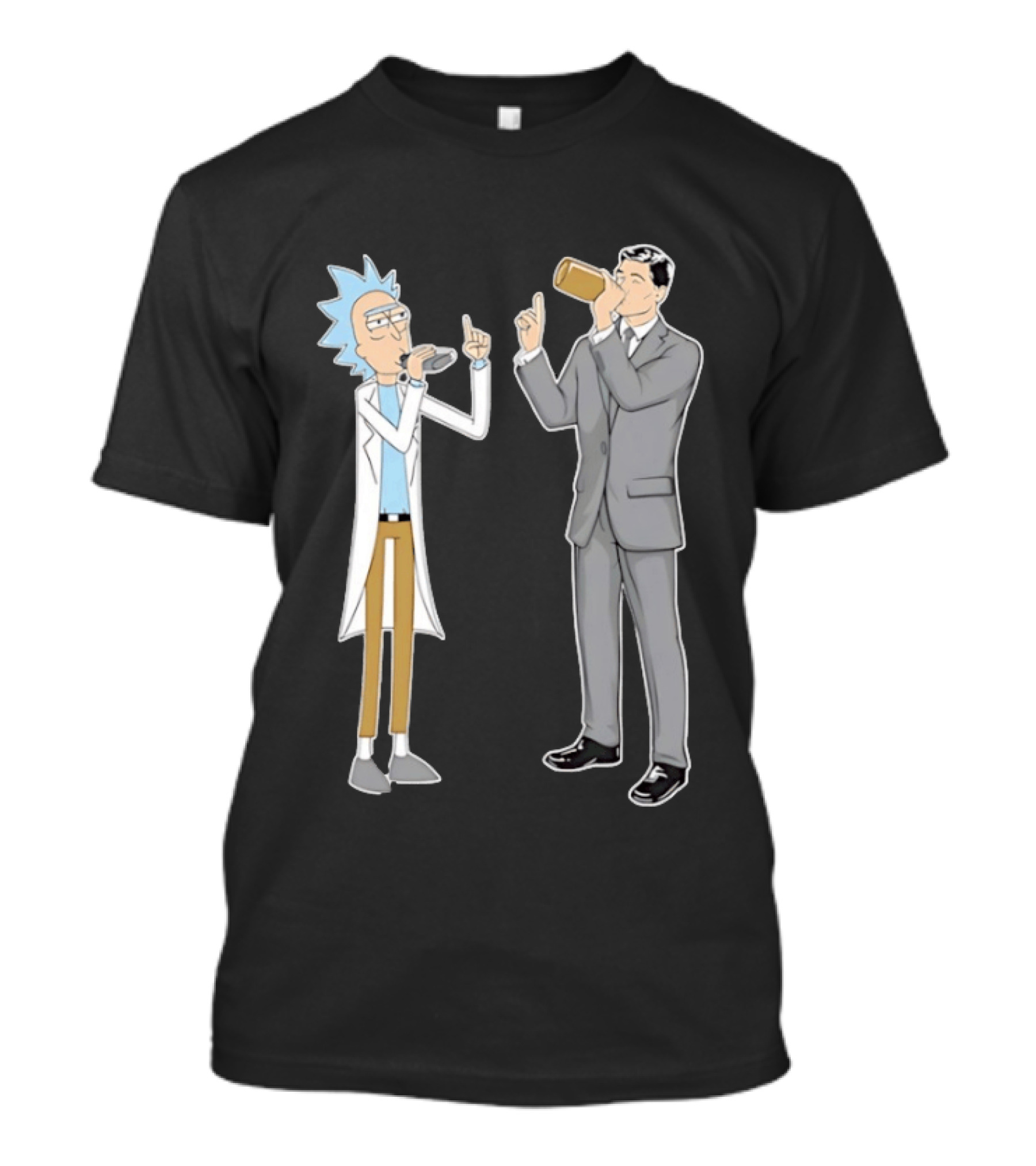Rick Sanchez And Sterling Archer Drinking T-Shirt
