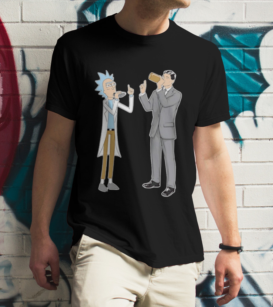 Rick Sanchez And Sterling Archer Drinking T-Shirt