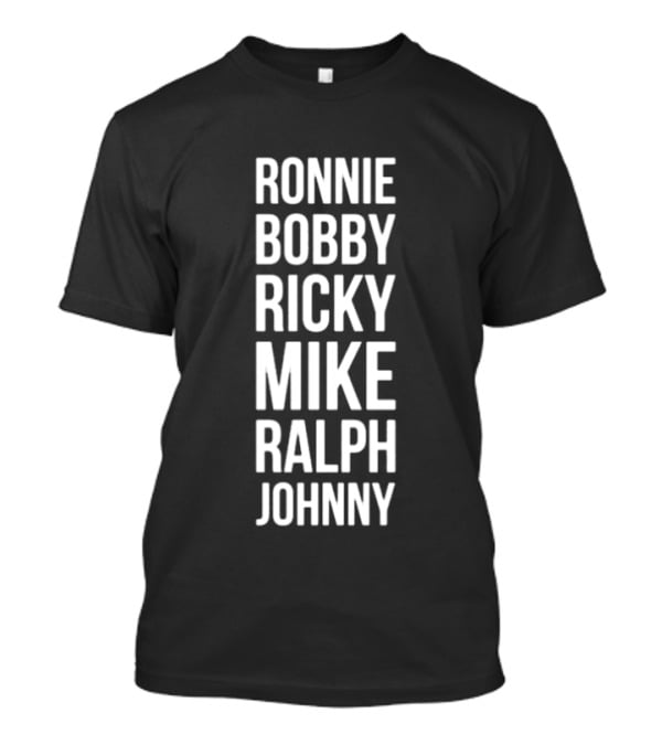 Ronnie Bobby Ricky Mike Ralph And Johnny New Edition Members Retro 80s HIP HOP Streetwear T-Shirt
