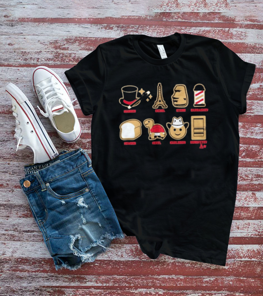 Vegas Hockey Emoji Inspired Stars Marner Eichel Stone Barberchev Gorden Hertl Karlsson Dorofeyev T-Shirt