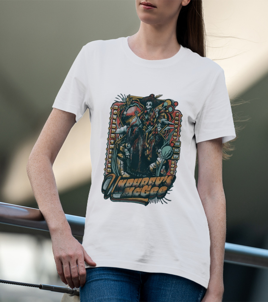 Umphrey's McGee Boulder Theater January 15 16 17 2026 Skeleton T-Shirt
