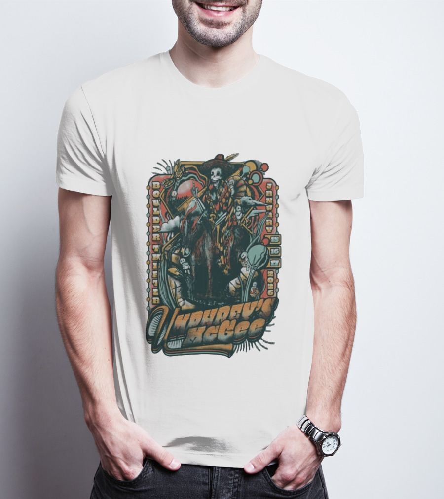Umphrey's McGee Boulder Theater January 15 16 17 2026 Skeleton T-Shirt