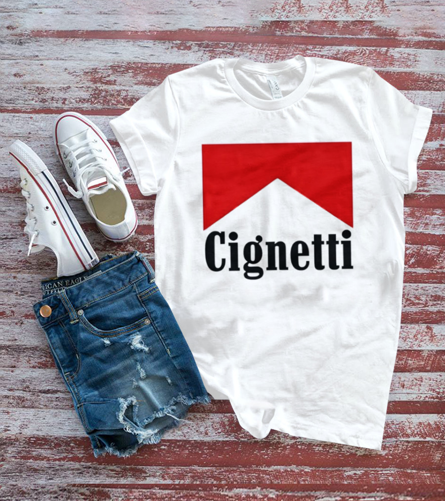 Indiana Hoosiers Curt Cignetti Marlboro Red Chevron T-Shirt