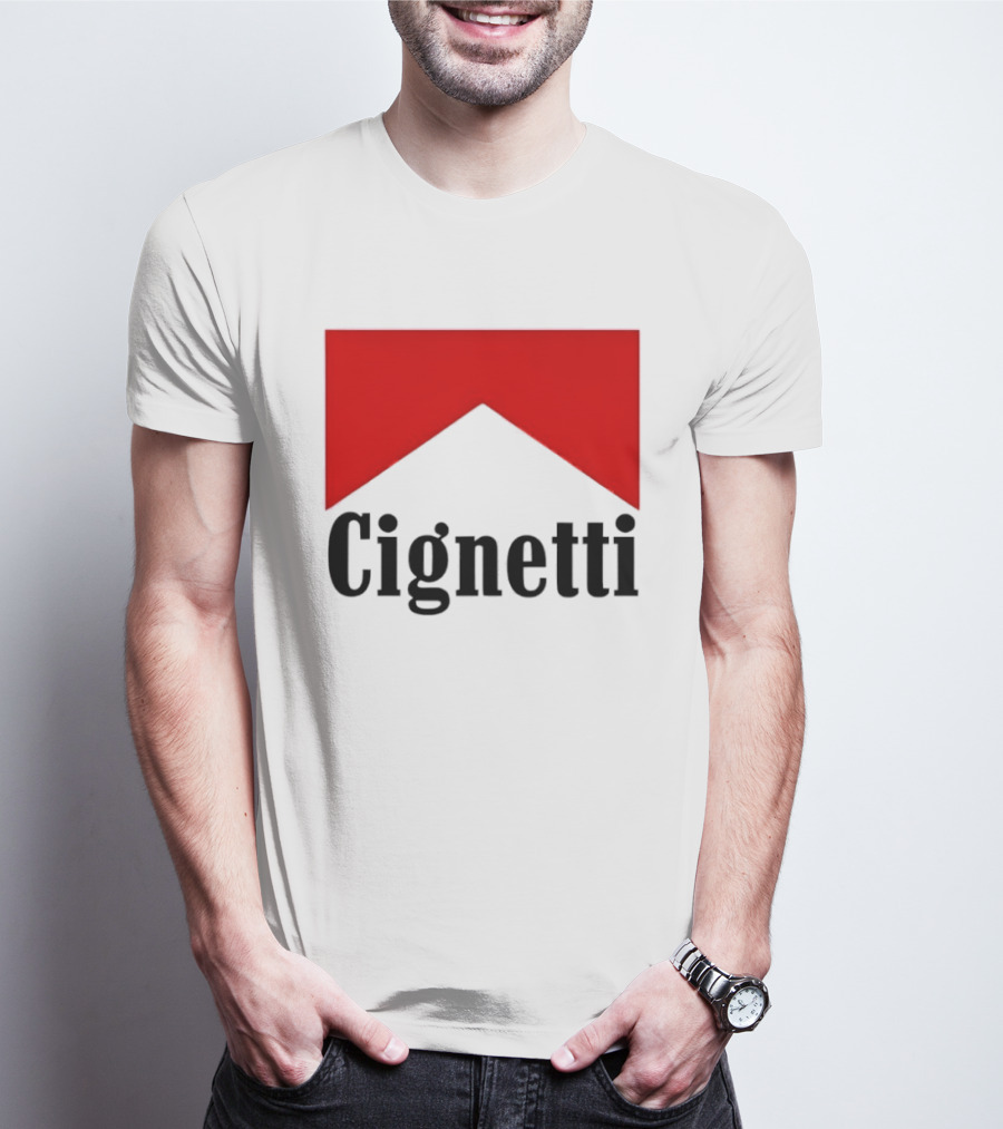 Indiana Hoosiers Curt Cignetti Marlboro Red Chevron T-Shirt