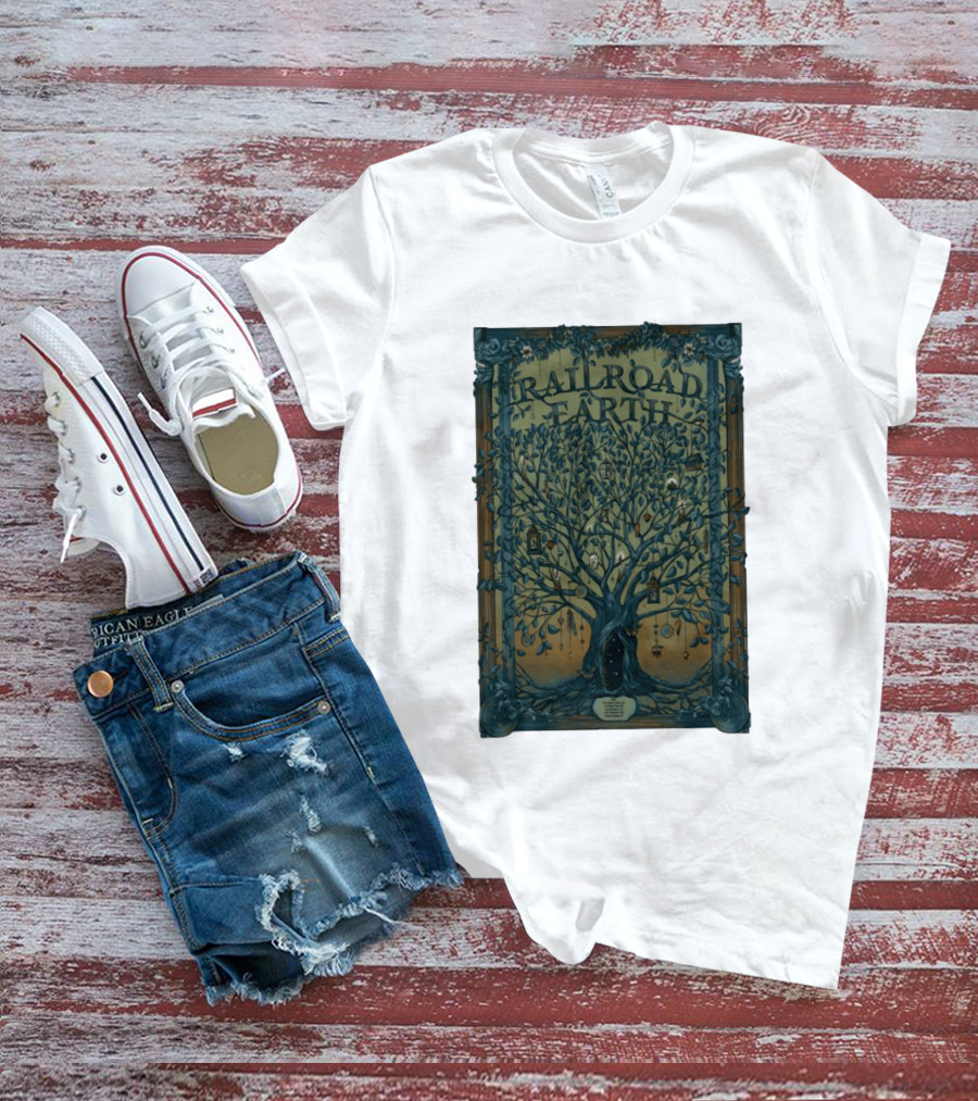 Railroad Earth Northeast Tour Winter 2026 Tree Lanterns And Ornaments T-Shirt