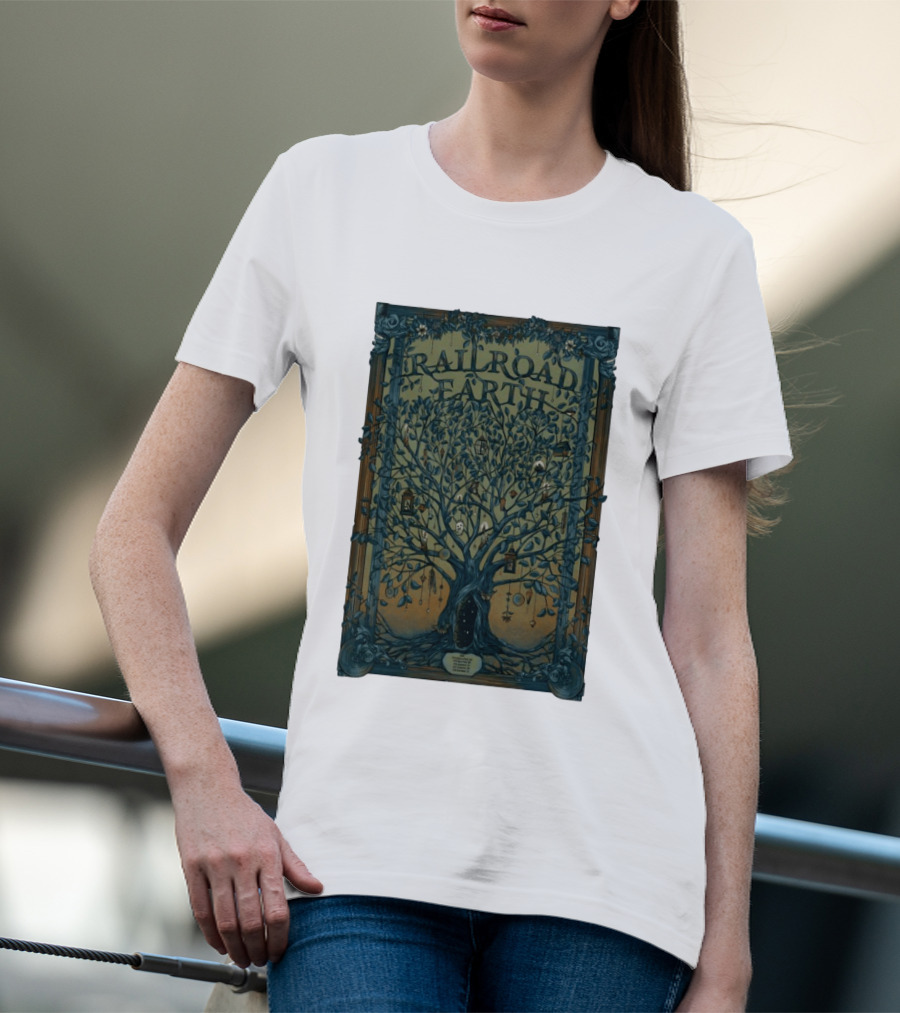 Railroad Earth Northeast Tour Winter 2026 Tree Lanterns And Ornaments T-Shirt