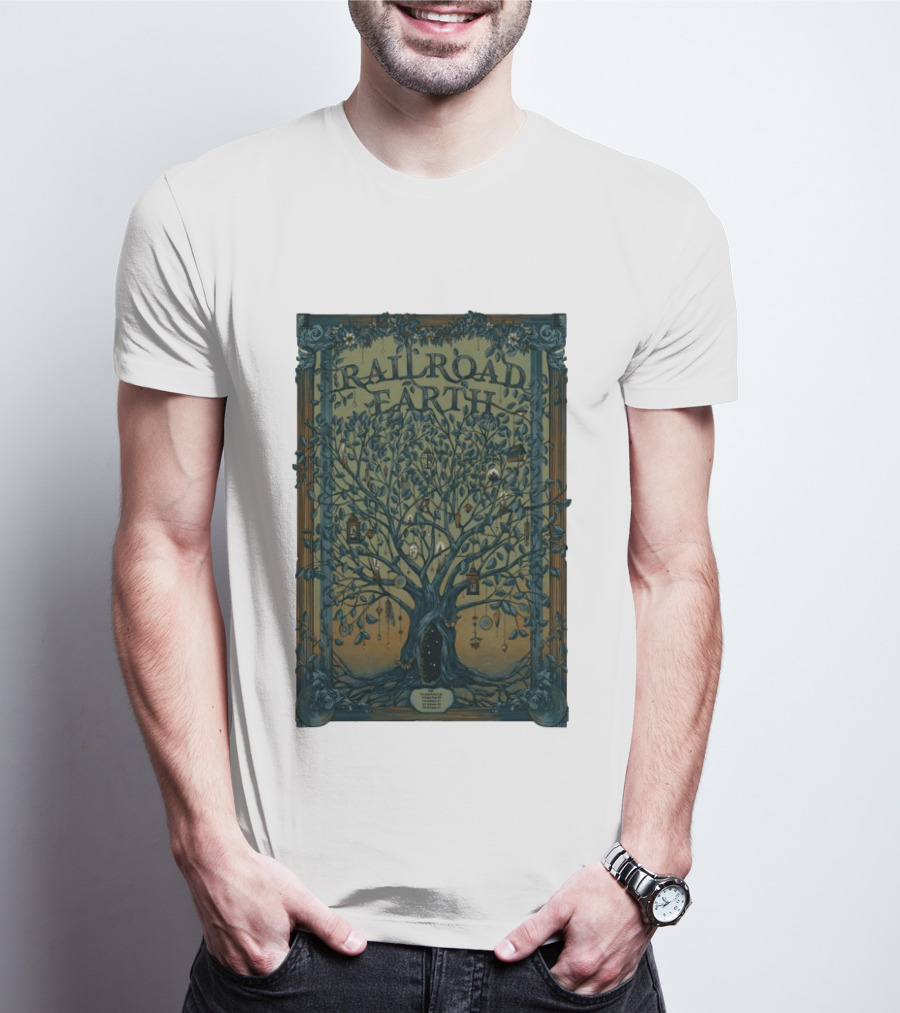 Railroad Earth Northeast Tour Winter 2026 Tree Lanterns And Ornaments T-Shirt