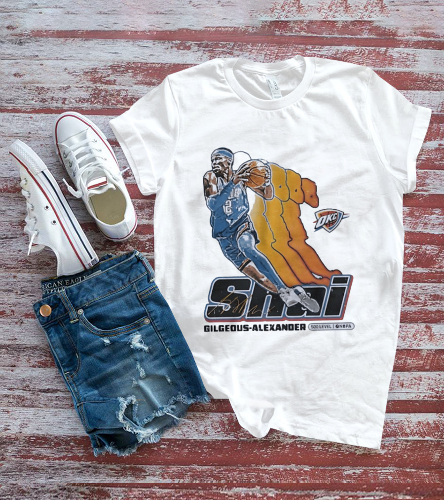 Shai Gilgeous Alexander Oklahoma City Thunder 500 Level NBPA T-Shirt