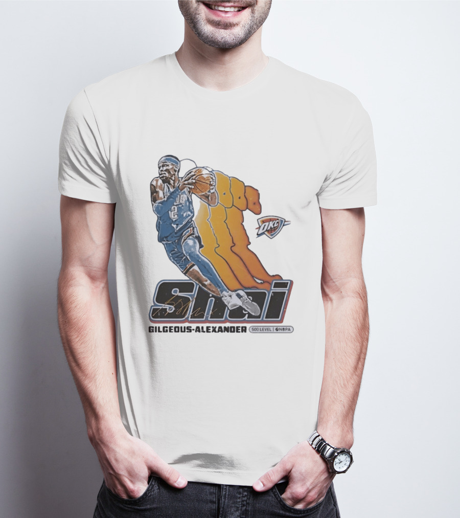 Shai Gilgeous Alexander Oklahoma City Thunder 500 Level NBPA T-Shirt