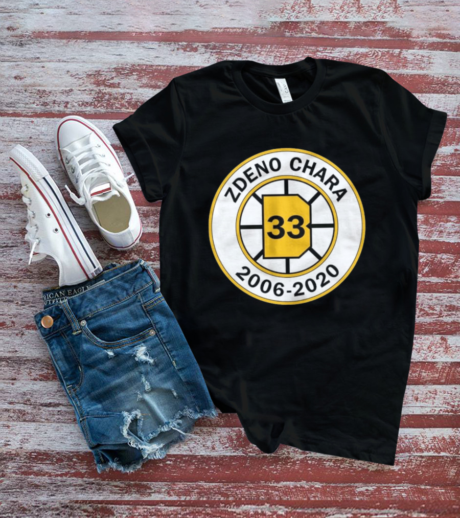 Boston Bruins Zdeno Chára 33 Commemorative 2006 2020 T-Shirt