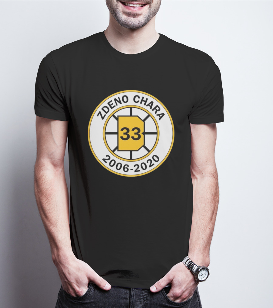 Boston Bruins Zdeno Chára 33 Commemorative 2006 2020 T-Shirt