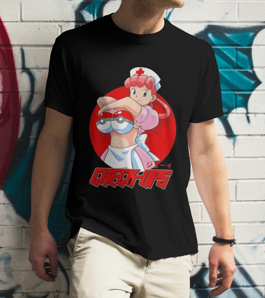 Check Ups Nurse Joy Pokeball Nurse T-Shirt