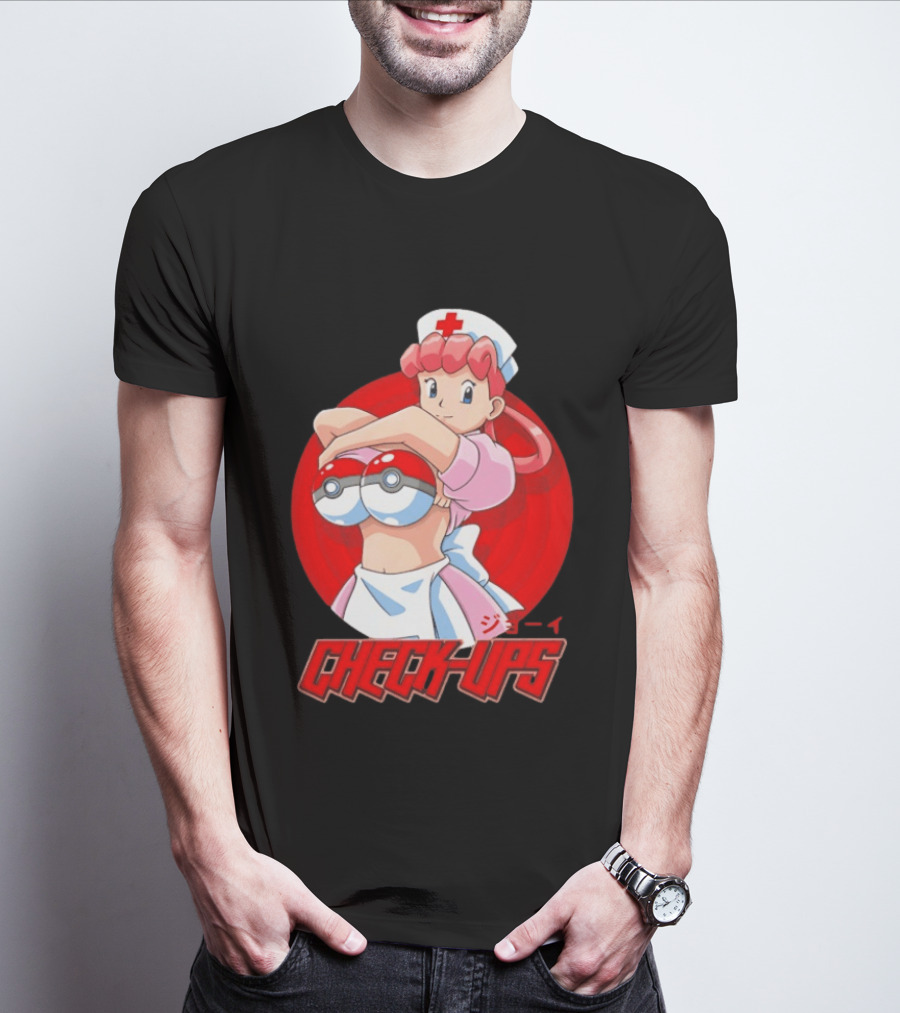 Check Ups Nurse Joy Pokeball Nurse T-Shirt