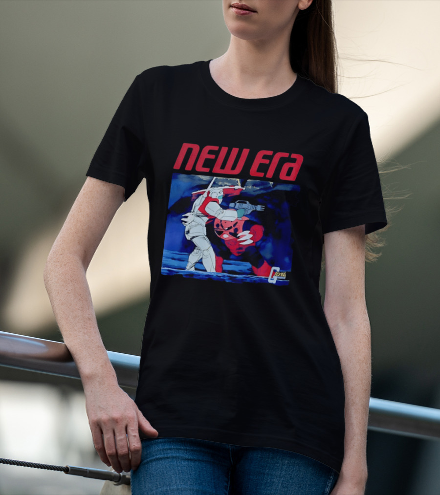 New Era Gundam 1979 Anime Battle Scene T-Shirt