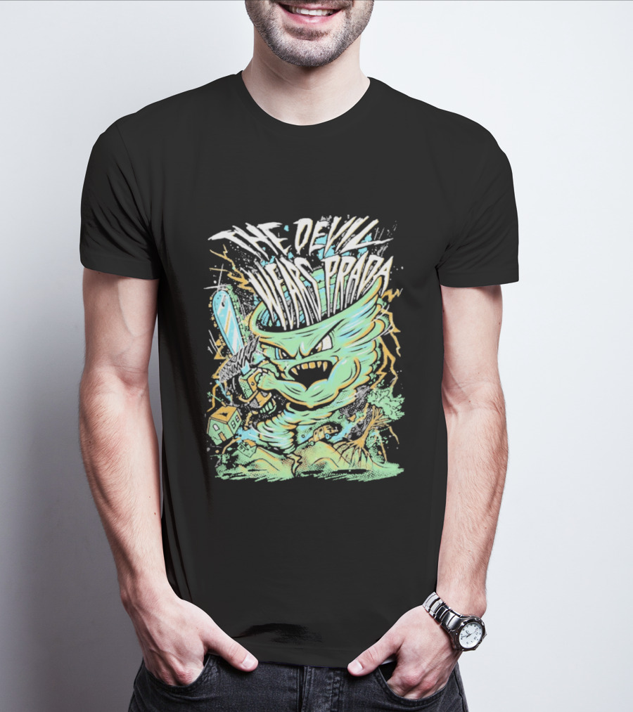 The Devil Wears Prada Brutal Chainsaw Creature T-Shirt