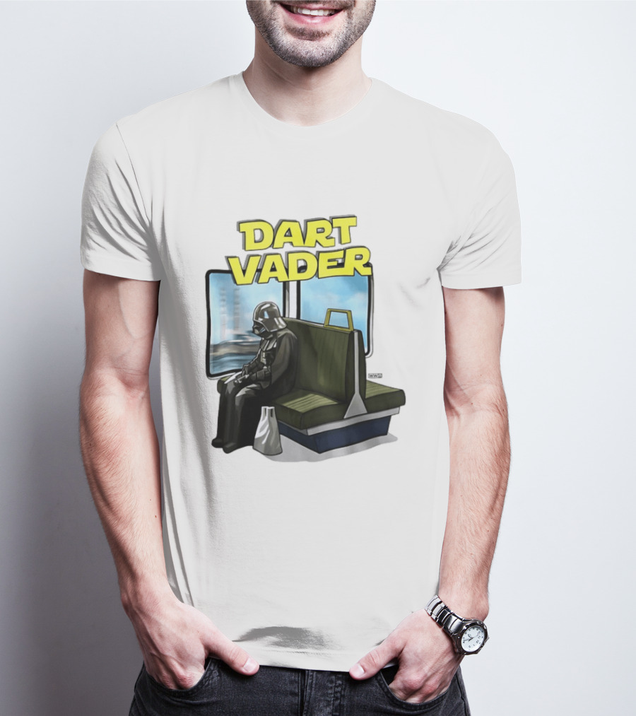 Dart Vader On Train Journey T-Shirt