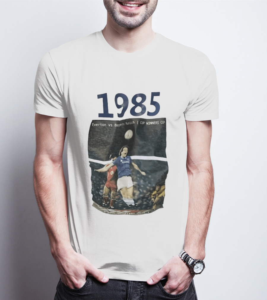 Everton Vs Bayern Munich 1985 CUP WINNERS CUP Football Match T-Shirt