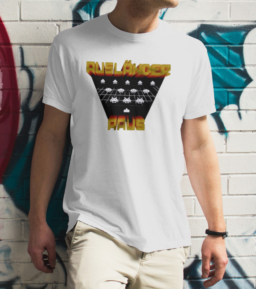 Ausländer Raus Retro Gaming T-Shirt