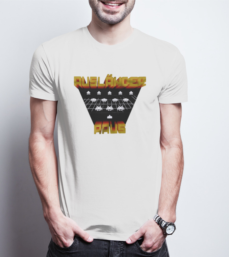Ausländer Raus Retro Gaming T-Shirt