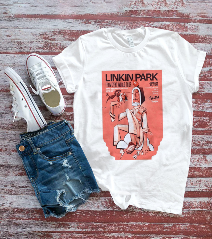Linkin Park From Zero World Tour Yas Island January 20 2026 T-Shirt