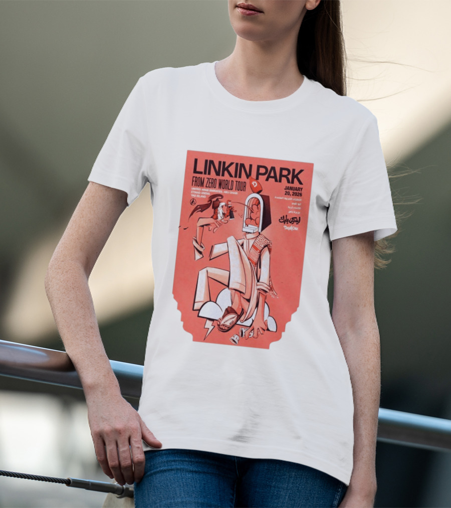 Linkin Park From Zero World Tour Yas Island January 20 2026 T-Shirt