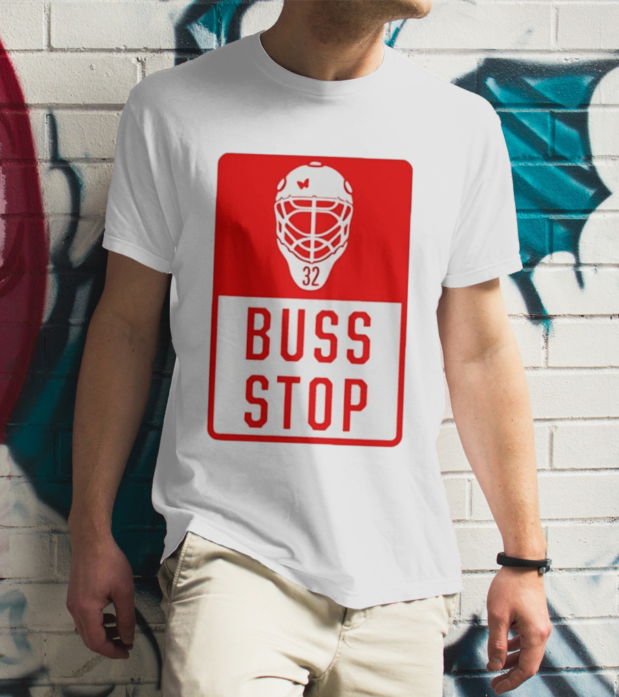 Carolina Hurricanes Buss Stop 32 Mask T-Shirt