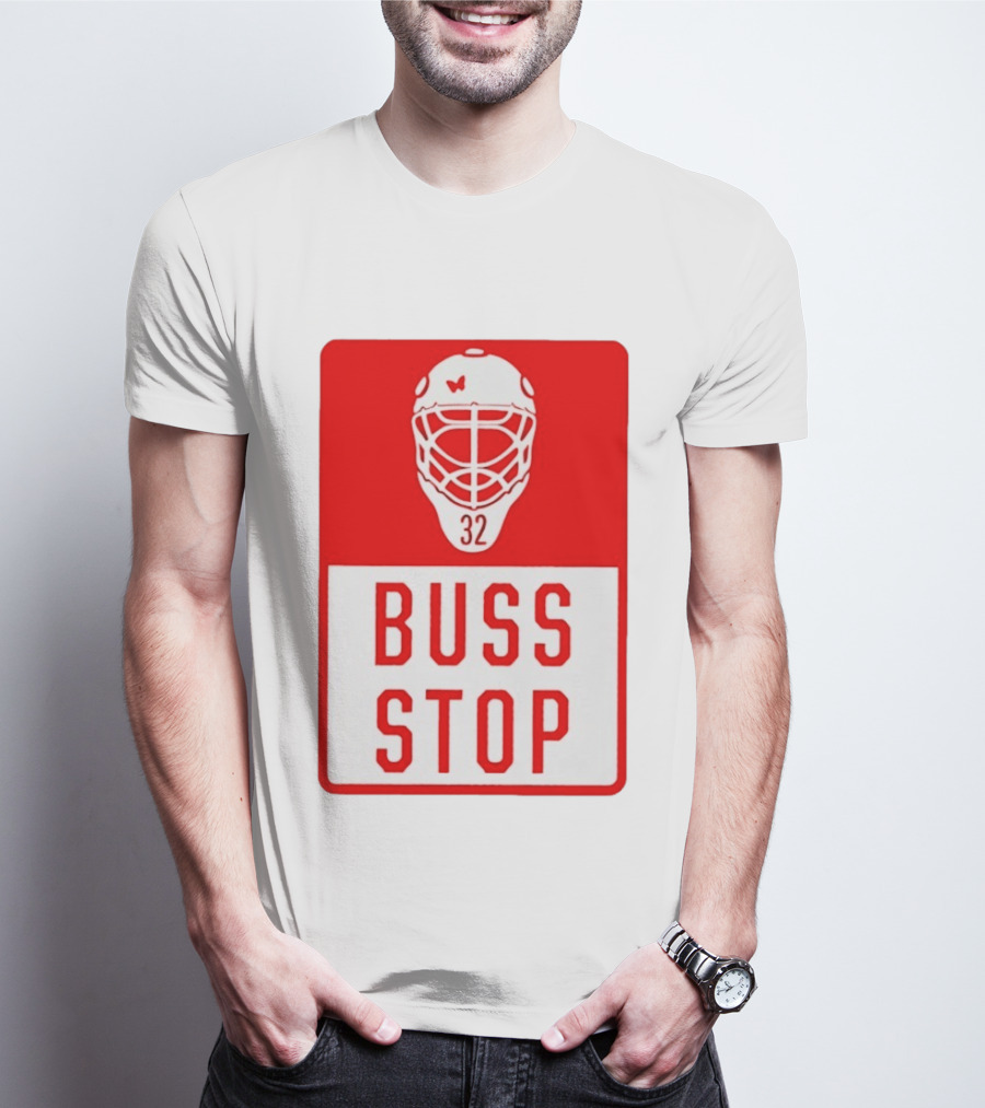 Carolina Hurricanes Buss Stop 32 Mask T-Shirt