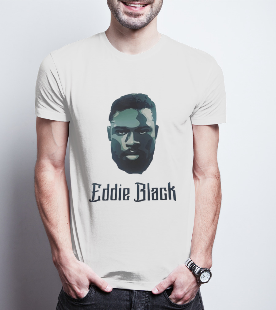 Eddie Black Big Head T-Shirt